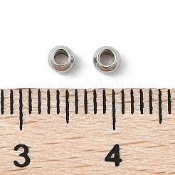 Устойчивые к потускнению бусины-разделители из нержавеющей стали rondelle 201&nbsp;STAS-E082-07