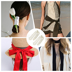 Длинный полиэстеровый шелковый шарф для женщин и девочек&nbsp;AJEW-WH20042-77A