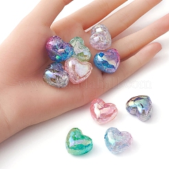 10 шт. 5 цвета прозрачные хрустящие акриловые бусины&nbsp;MACR-YW0002-64