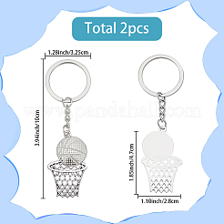 2шт. брелки с подвеской в виде баскетбольного сплава&nbsp;KEYC-SC0001-95P