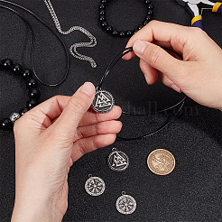 4 шт. 2-х стильный кулон из нержавеющей стали 304&nbsp;STAS-UN0055-80