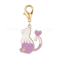 6шт сплав эмали кулон украшения&nbsp;HJEW-JM01014