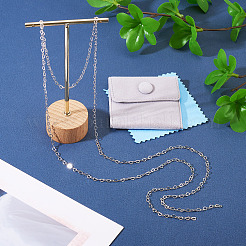 925 серебряная цепочка с сердечками&nbsp;STER-TA0001-35