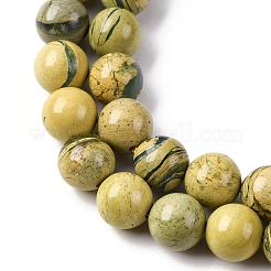 Нити бусин из натурального камня вердит&nbsp;G-C242-03-8mm