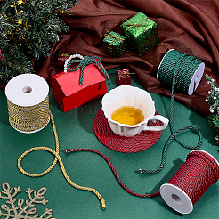 3 рулон плетеного полиэстерового шнура 3 цветов&nbsp;OCOR-PH0006-31B