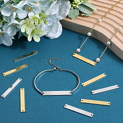 20 шт. 2-х цветные подвески-соединители из нержавеющей стали 304&nbsp;STAS-SC0008-99