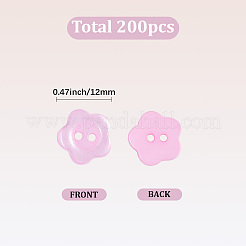 200 шт. пуговицы из смолы с 2 отверстиями&nbsp;RESI-SP0001-52A