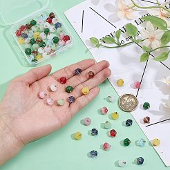 60шт 10 цвета стеклянные подвески&nbsp;GLAA-GO0001-22