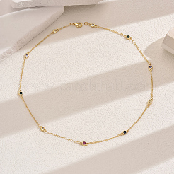 Элегантные полые латунные подвески в форме сердца с кубическим цирконием в виде двухслойных ожерелий&nbsp;ZP2718-3