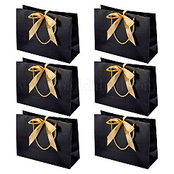 6 комплект прямоугольных бумажных подарочных пакетов для хранения с ручкой&nbsp;CARB-TA0001-04B