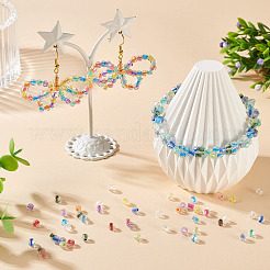 2 пакетик по 200 шт. прозрачных стеклянных бусин&nbsp;GLAA-TA0003-44G