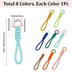 8шт 8-х цветный полиэстеровый шнур подвесное украшение&nbsp;FIND-SC0014-99