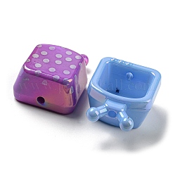 Непрозрачные акриловые бусины с УФ-покрытием&nbsp;OACR-E031-07