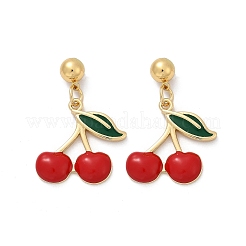 Серьги-гвоздики из латуни&nbsp;EJEW-Q045-05G