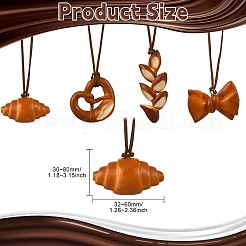 4 шт. 4 стиля подвесные украшения из ПВХ с имитацией хлеба&nbsp;ST-CJ0028-11