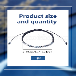 1шт сплав бусины плетеные браслеты из бисера&nbsp;BJEW-LP0012-16