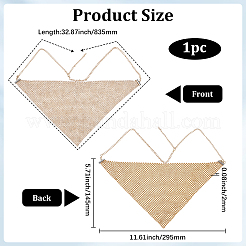 Треугольные литые головные уборы маскарадные маски&nbsp;AJEW-WH20067-054KCG