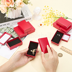 15 шт. Картонные шкатулки для украшений с ромбовидной текстурой&nbsp;CBOX-DJ0001-03C