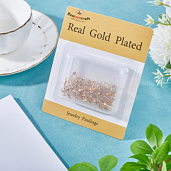 24 шт. 2-х размеров латунная винтовая фурнитура для сережек-клипс&nbsp;KK-BBC0008-29