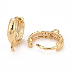 Фурнитура для сережек-кольцов из экологически чистой латуни&nbsp;X-KK-D075-02G-RS