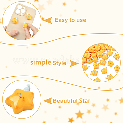 Непрозрачные кабошоны из смолы&nbsp;RESI-YW0005-38-1