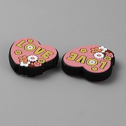 Фокальные бусины из пищевого силикона&nbsp;SIL-WH0001-66B