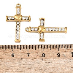 Подвески из нержавеющей стали 304 с микропаве из кубического циркония&nbsp;STAS-A132-04C-G