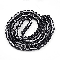 Выпечка расписные прозрачные стеклянные бусины&nbsp;X1-DGLA-N011-8mm-10