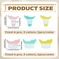 12 шт. 6 стиля пластиковый разделитель для подводки глаз помощник&nbsp;MRMJ-LP0002-83