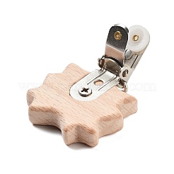 Зажим для пустышки из бука&nbsp;AJEW-M015-01D