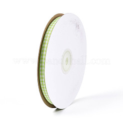 Односторонняя клетчатая полиэстеровая атласная лента&nbsp;SRIB-T009-10E