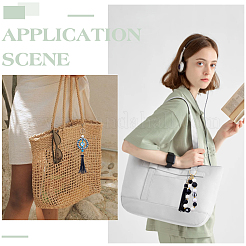 Наборы для ключей с кисточками из искусственной кожи своими руками&nbsp;DIY-SC0026-20B