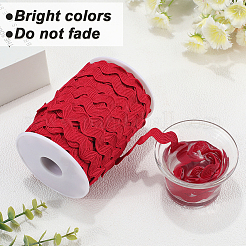 Лента из полиэстерового волнистого кружева&nbsp;OCOR-XCP0003-07A-01