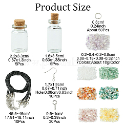 Набор для самостоятельного изготовления ожерелья из вощеного шнура&nbsp;DIY-YW0012-50