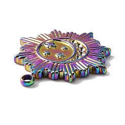 Подвески из нержавеющей стали 304 с оправой из стразов&nbsp;STAS-WH0029-81M