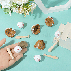 15 шт. 3 стиля подвески из искусственной кожи и дерева&nbsp;DIY-SC0032-12