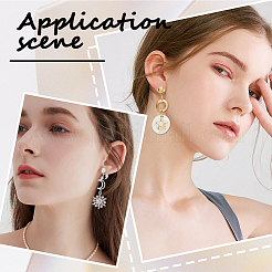 30шт 5 цвета латунные клипсы для серег&nbsp;KK-SC0004-77