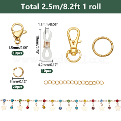 Латунные бабочки и стразы бриллиантовые подвески браслет нагрудник ожерелье набор для самостоятельного изготовления&nbsp;DIY-WR0004-17