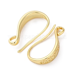 Латунные крючки для сережек&nbsp;KK-D378-02G