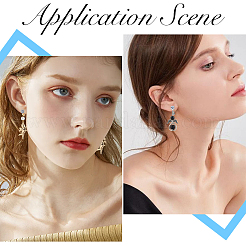 30шт 3 цвета латунные клипсы для серег&nbsp;KK-SC0003-87