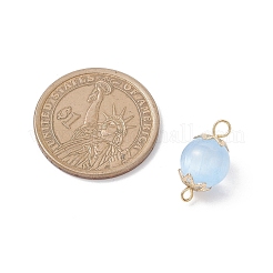 Круглые подвески-коннекторы из окрашенного натурального селенита&nbsp;PALLOY-JF04271