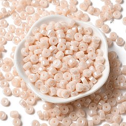 Непрозрачные цвета блестящие стеклянные бусины&nbsp;SEED-E001-P3x6mm-A07