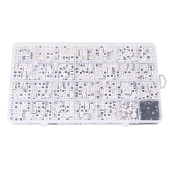 1260шт diy наборы растягивающихся браслетов из акриловых бусин на день детей&nbsp;DIY-YW0002-31