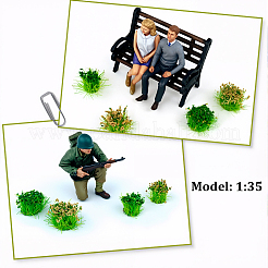 56 шт. 2-цветные нейлоновые мини-пучки травы&nbsp;AJEW-SP0003-16B