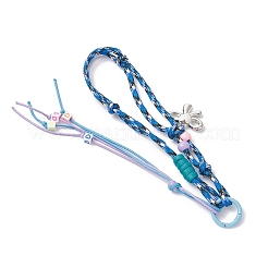 5 шт. 5-цветные веревки-шнуры из полиэстера и спандекса для подвесных украшений&nbsp;HJEW-JM04291