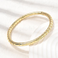 Латунные браслеты на шарнирах для женщин&nbsp;BJEW-H639-05C-G
