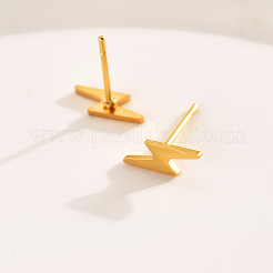 Серьги-гвоздики в виде молнии из нержавеющей стали 201&nbsp;NS8933