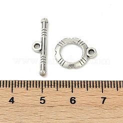 Сплавочные застежка тоггл тибетского стиля&nbsp;LF0322Y-NF