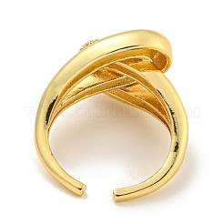 Стойка с покрытием из латуни микро паве с кубическим цирконием&nbsp;RJEW-C082-17G