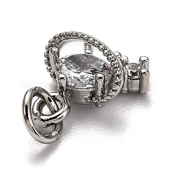 Латунные микро проложить кубического циркония подвески&nbsp;ZIRC-H119-10P